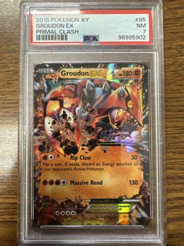 Pokemon Xy Primal Clash Groudon Ex Psa Nm Ebay