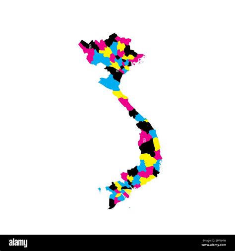 Vietnam Political Map Of Administrative Divisions Provinces And