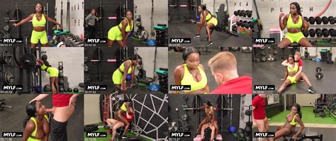 Voluptuous Ebony Milf Naomi Foxxx Fucks Horny White Boy After Workout In The Gym Milf Body