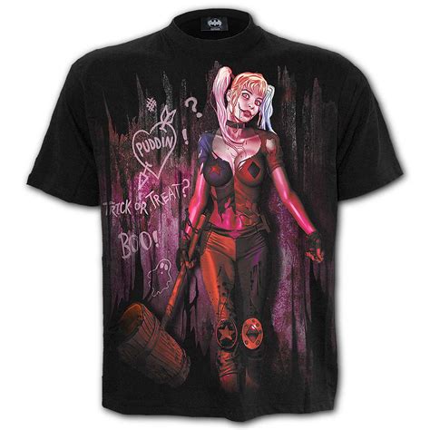 Harley Quinn Trick Or Treat Harley Quinn Front Print T Shirt • Immoral Fashion