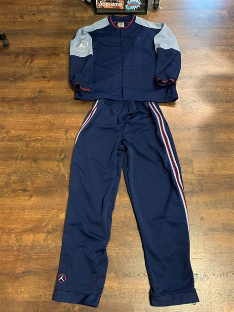 2002 Michael Jordan Performance Of Excellence Warm Up Suit Navy Jwong