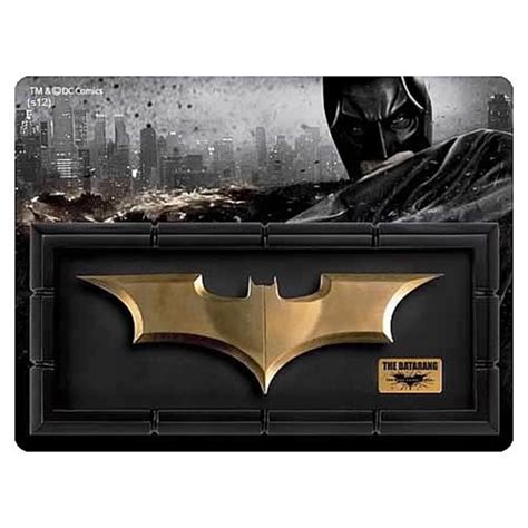 Batman Dark Knight Rises Batarang Prop Replica With Display