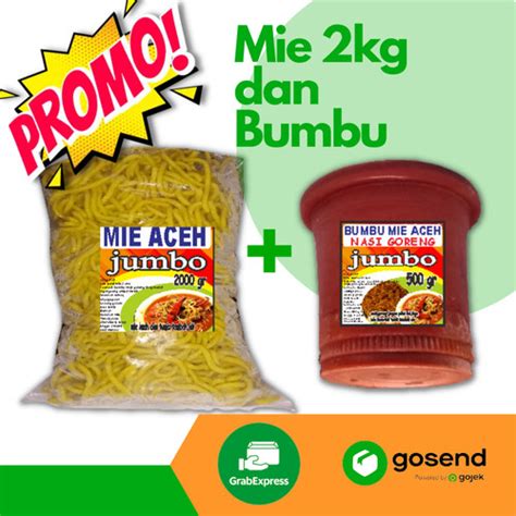 Jual PAKET PROMO MIe Aceh Mentah Basah Kuning Lidi Bumbu Nasi Dan Mi