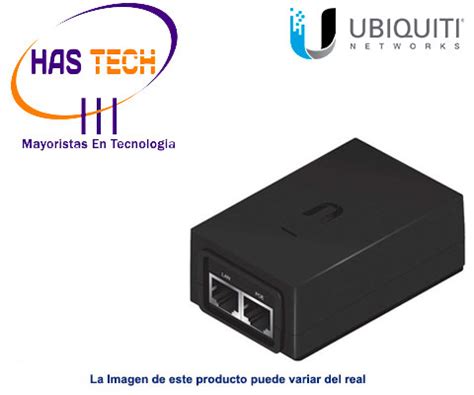 Adaptador Poe Ubiquiti De Vdc A Con Puerto Gigabit Hastech