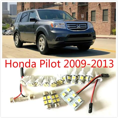 13pcs White Led Lights Interior Package Kit For Honda Pilot 2009 2013interior Light Kitled