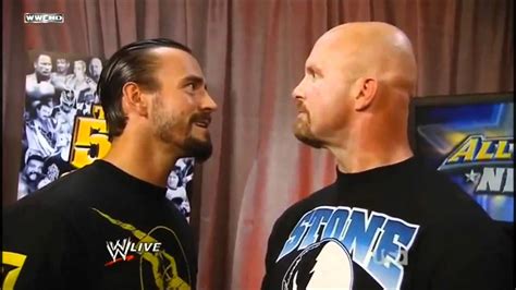 Wwe Stone Cold Meets Cm Punk Hd Youtube