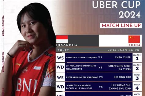 3 Link Nonton Live Streaming Final Piala Uber 2024 Indonesia Vs China