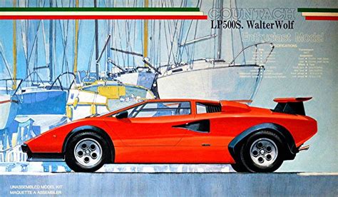 Lamborghini Countach Lp500s Walter Wolf 1975 124 Kit Ebay