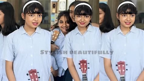 Aishwarya Rai Daughter Aaradhya Bachchan Beautiful School Video With