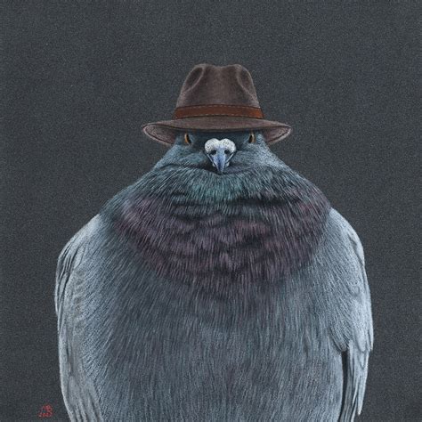 Don Pigeon / birds in hats : r/drawing