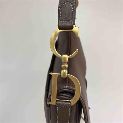 Christian Dior Vintage Saddle Bag In Brown Leather At 1stdibs Vintage Dior Saddle Bag Brown