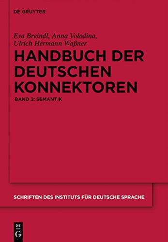 Handbuch Der Deutschen Konnektoren Semantik Der Deutschen