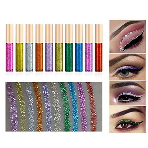 Ownest 10 Colors Liquid Glitter Eyeliner Metallic Shimmer Glitter