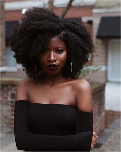 Natural Hair Beauty Dark Skin Beauty Beautiful Black Women African