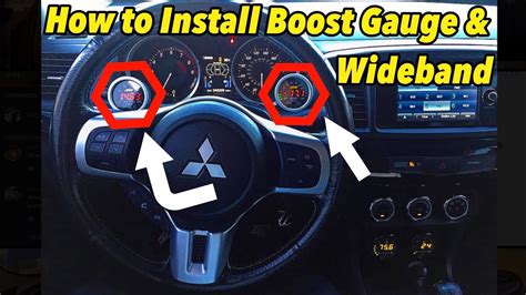 Boost Gauge Wideband Install Ortiz Pod Evo X Youtube