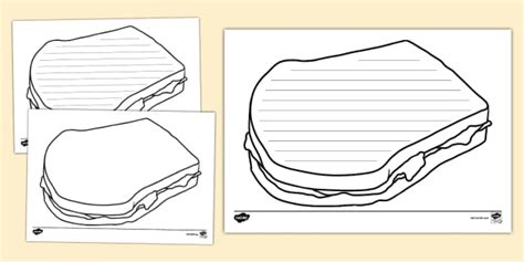 Sandwich Writing Template Lehrer Gemacht Twinkl