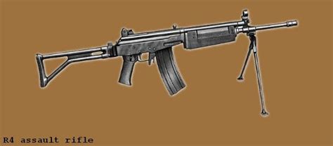 The R4 A Standard Issue For All Soldiers Is A South African Assault Rifle With A Folding Stock