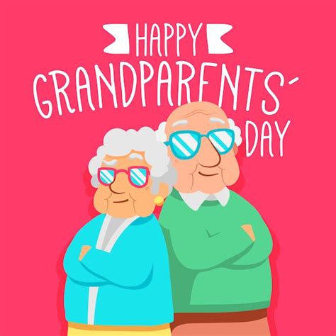 Journée Nationale Des Grands parents Vecteur Gratuite