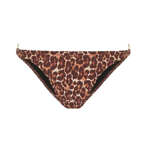 Tropic Of C Lira Leopard Print Bikini Bottoms Tropic Of C
