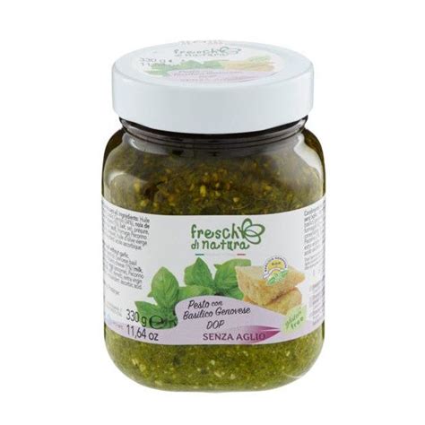 Pesto Con Basilico Genovese Dop Senza Aglio FRESCHI DI NATURA 330gr