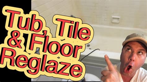 Tub Tile Floor Reglaze Refinish Your Tile Floor Tub Tile Youtube