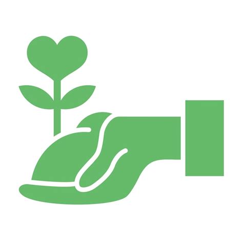 Un Logotipo Verde Con Una Planta Que Crece Fuera De L Vector Premium