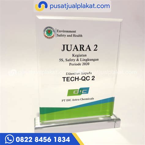 Plakat Juara Akrilik Custom Pusat Jual Plakat