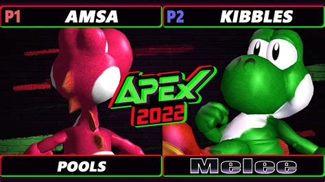 Apex 2022 AMSa Yoshi Vs Kibbles Yoshi SSBM Melee Tournament