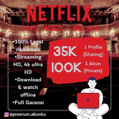 Jual JUAL AKUN NETFLIX PREMIUM ULTRA HD REGION INDO Shopee Indonesia