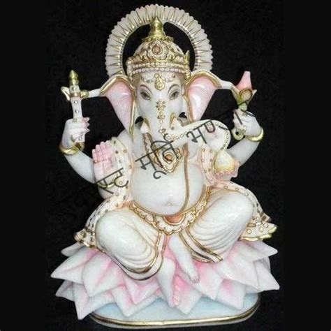 Everest Moorti Bhandar Multicolor Marble Ganesh Statue At Rs In