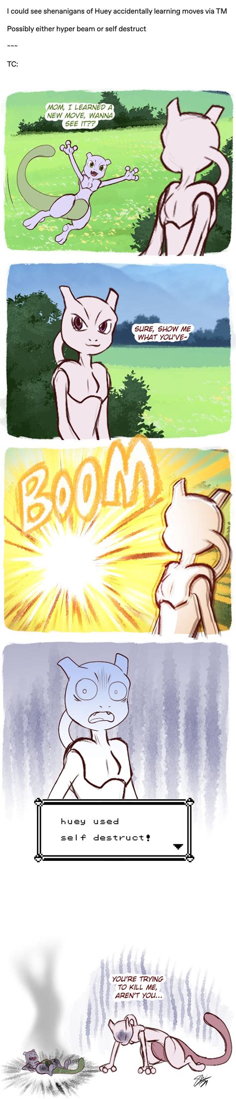 Huey Learned By TC 96 On DeviantArt Pokemon Mewtwo Mew And Mewtwo