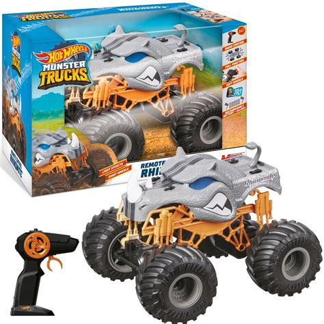 Samoch D Zdalnie Sterowany Monster Trucks Rhinomite Hot Wheels Babyboutik