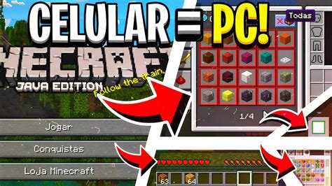 Como Deixa Seu Minecraft PE IGUAL DO Minacraft PC JAVA Minecraft De