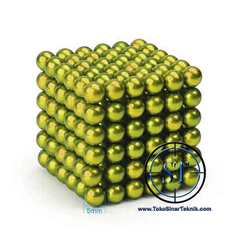 Jual 10 BUTIR Magnet BALL Kuning Magnetic Balls Bola Neodymium DIY