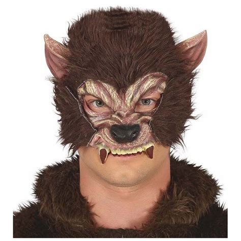 Demi Masque Loup Garou Brun Fiesta Republic