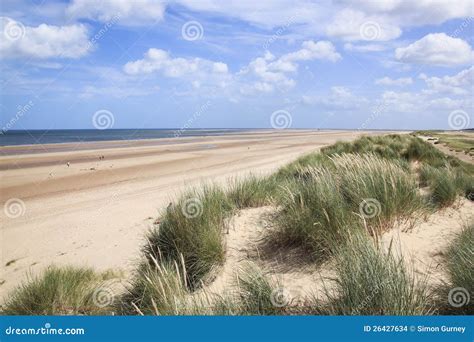 Sand Dunes Holkham Beach North Norfolk Uk Stock Photo Image Of Anglia