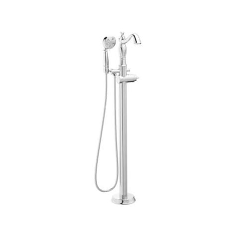 Delta Cassidy Floor Mounted Tub Filler With Personal Hand Shower Chrome Bed Bath And Beyond