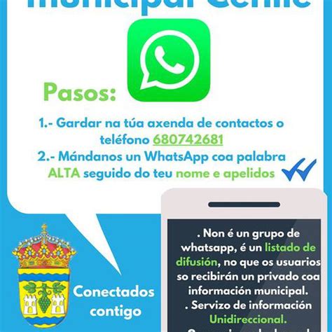 O Concello Do Cenlle Pon En Marcha Un Novo Servizo De WhatsApp Radio