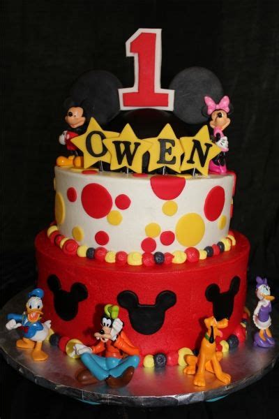 Mickey Mouse 1st Birthday By Sobanion On CakeCentral Mickey