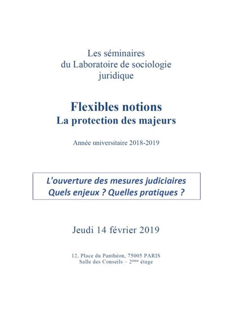 Louverture Des Mesures Judiciaires Quels Enjeux Quelles Pratiques