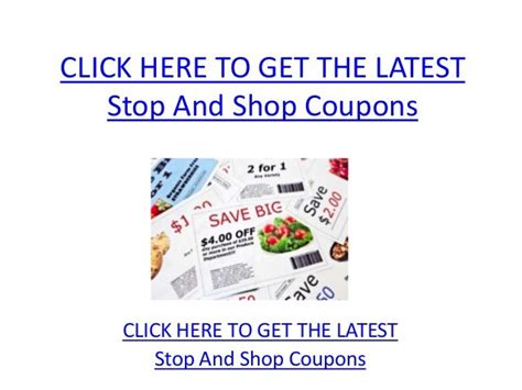 Stop And Shop Coupons Printable Stop And Shop Coupons