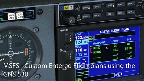 MSFS Creating And Entering Custom Flight Plans Into The Garmin GNS