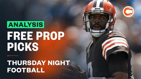 Steelers Vs Browns Picks And Predictions Thursday Night Football Best Prop Bets Youtube