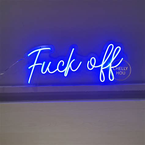 Custom Neon Sign FUCK OFF Neon Sign Led Light Custom Neon Etsy