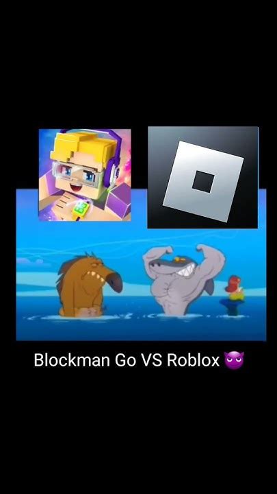 Blockman Go Vs Roblox Shorts Roblox Blockmango Youtube