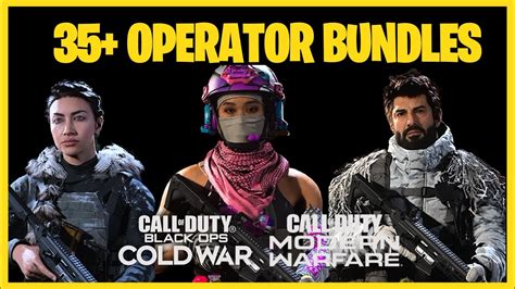 All 35 New Operator Bundles For Blackops Coldwar And Modern Warfare