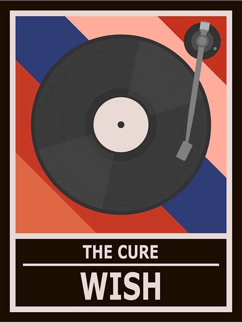 "The Cure - Wish vinyl design" Sticker by Bojkiw | Redbubble