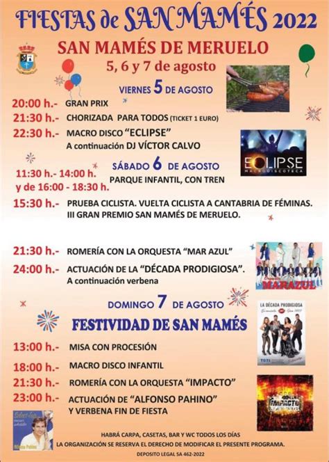 Fiestas De San Mam S Meruelo Miplanhoy Qu Hacer Hoy En