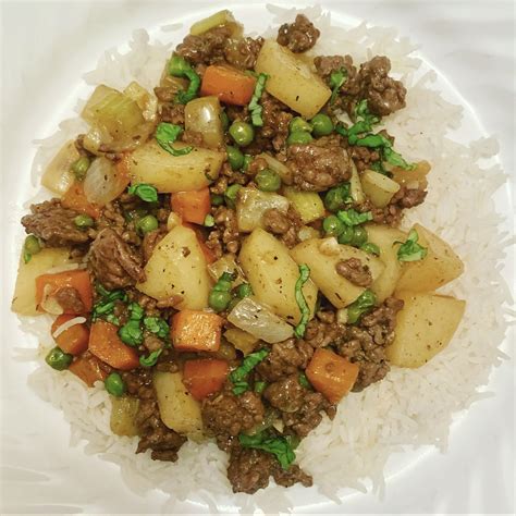 Chef Christine Green 🇨🇦 On Twitter Curried Minced Savoury Steak With Clove Infused Basmati