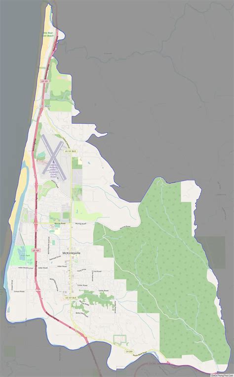 Map of McKinleyville CDP